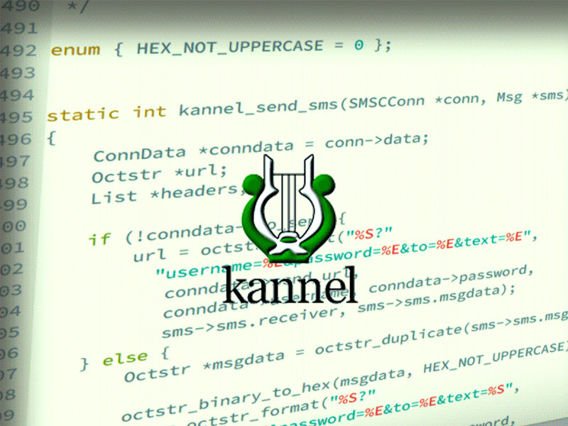 Integration med Kannel SMS gateway
